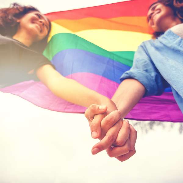 The Rainbow Umbrella Group (Folks who identify as Lesbian) Podcast Artwork Image