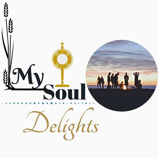 My Soul Delights - An Invitation to Journey Together in our Catholic Faith No Matter where You are in the Journey.  Podcast Artwork Image