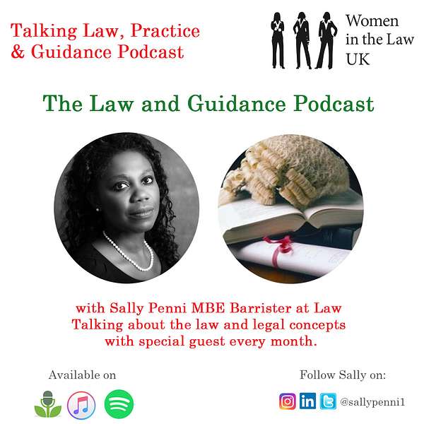 Law and Guidance Podcast with Sally Penni MBE, Barrister at Law Podcast Artwork Image