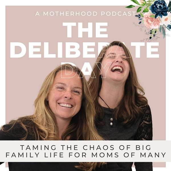The Deliberate Day Podcast | Taming the chaos of big family life for moms of many Podcast Artwork Image