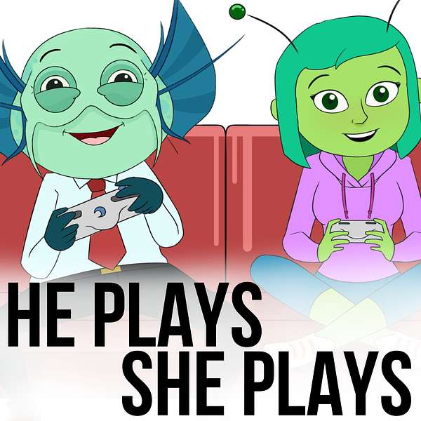 He Plays She Plays Podcast Artwork Image