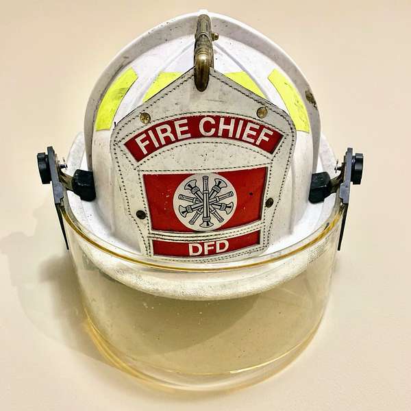 Wearing the White Helmet Firefighter Podcast Podcast Artwork Image