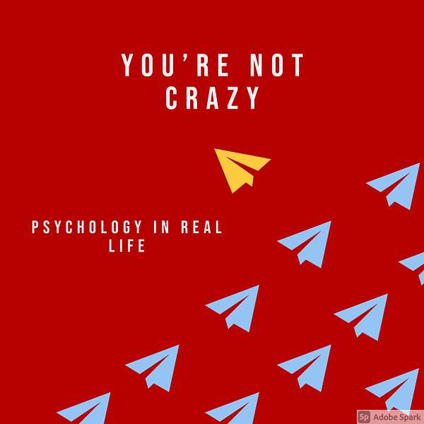 You're Not Crazy: Psychology in Real Life Podcast Artwork Image