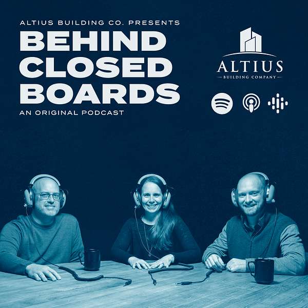 Behind Closed Boards Podcast Artwork Image