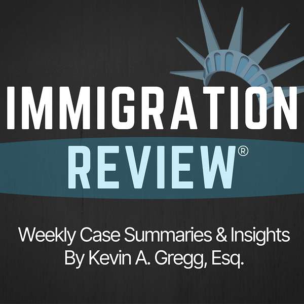 Immigration Review Podcast Artwork Image